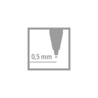 Stylo Bille Rétractable POINTBALL Tracé 0,5 mm Noir - STABILO