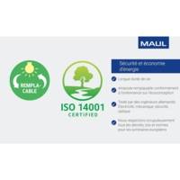 Lampe de bureau MAULstudy, avec pince, blanc