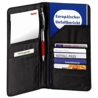 Etui pour les papiers de voiture en nylon noir