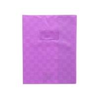Protège-cahier Madras PVC 22/100e Avec Rabat Marque page 21x29,7 violet - CLAIREFONTAINE