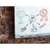 Pochette de 4 marqueurs effaçables à sec pointe ogive Assortis e-660 4304000