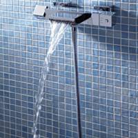 Mitigeur thermostatique bain douche KAREN chromé - Gedimat - ROUSSEAU