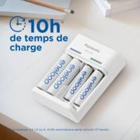 Eneloop Chargeur Basic USB BQ-CC61 pour AA/AAA Sans Accus