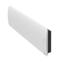 Radiateur connecté à inertie fonte+façade chauffante plinthe HEKLA blanc - Gedimat - SAUTER
