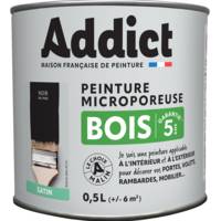 Peinture bois satinée glycéro ADDICT gris minéral - Gedimat - RECA