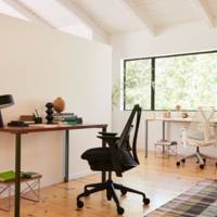 Fauteuil SAYL Herman MILLER tissu PHOENIX Noir avec accoudoirs