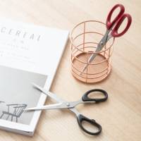 Ciseaux Acier Inoxidable 180mm noir ou rouge aléatoire