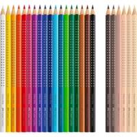 Set 24 Crayons de Couleur Colour Grip Dont 6 Couleur chair