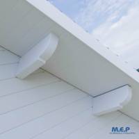 Protège-panne BOURGOGNE PVC - 600 x 250 x 90 mm - blanc - Gedimat - MEP