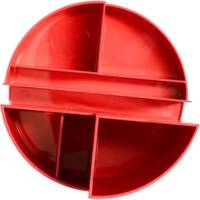 Organisateur de bureau rundbox 6 compartiments Rouge