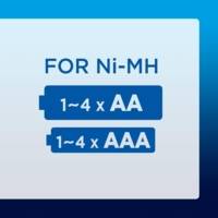 Eneloop Chargeur SmartPlus BQ-CC55 - 1 à 4 Piles AA/AAA Ni-MH, 4 LED