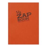 Bloc 1/2 ZAP BOOK Encollé grand côté A6 105x148 mm 160p blanc couverture aléatoire