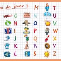 Sous main éducatif 30x42 "mon alphabet"