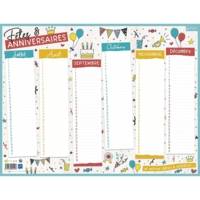 Calendrier perpétuel "Fêtes et Anniversaires" 32 x 42 cm