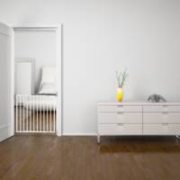 Barrière de protection VICTORIA pour enfants métal blanc - l.64 à 113 cm - Gedimat