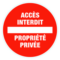 Disque de signalisation PVC stationnement interdit D170mm - Gedimat