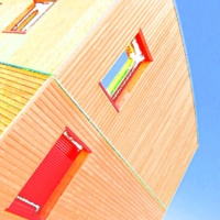 Bardage Sapin du Nord marron profil élégie biaise - Gedimat