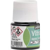 Flacon 45ml Peinture Vitrail Transparente VERT AQUA - PÉBÉO