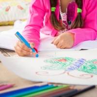 Crayon WOODY 3 en 1 Extra large  vermillon