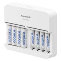 Eneloop Chargeur Intelligent Smart 8 pour Batteries 1-8 Ni-MH AA/AAA Blanc - PANASONIC