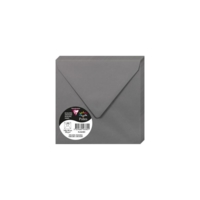 Pqt de 20 Enveloppe 120g 140x140 gris acier