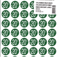 Pochette de 192 pastilles remises - 20 % Diam 24 mm