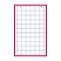Bloc de 30 fiches bristol 125X200 perforées Q5/5 rouge