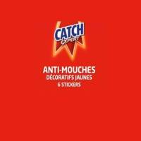 Etui de 6 Stickers Anti-Mouches Décoratifs jaunes sans odeur