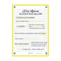 Paquet de 32 Fiches Bristol revision 2.0 Non Perforées 105x148 mm A6 Q5/5 jaune