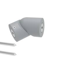 Articulation main courante aluminium gris - Ø 40 mm - Gedimat