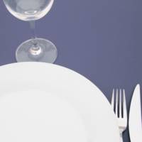 Mange-debout pied noir 60x60cm bleu note - intérieur - RestooTab