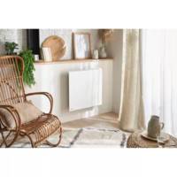 Radiateur à inertie pierre de lave naturelle CALDERA 2 blanc - Gedimat