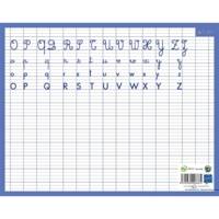 Ardoise rigide effaçable à sec "Alphabet & Seyes" 21 x 26,5 cm
