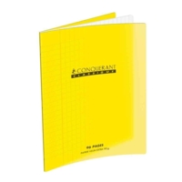 Cahier couverture polypro 240 x 320 mm 96 pages 90g seyès Jaune
