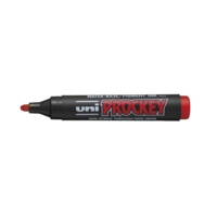 Marqueur PROCKEY PM126 Pointe biseautée large 5,7mm Rouge - Uni-Ball