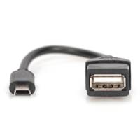 Adaptateur pour câble USB 2.0-OTG mâle/Femelle Noir - DIGITUS