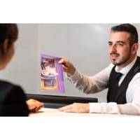 Sachet de 6 enveloppes chéquier en polypropylène 220 x 135 mm assortis