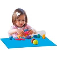 Lot de 10 set de table bleu translucide format 40x30cm pour activités manuelle