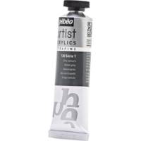 Tube 37 ml Peinture Artist Acrylics Extra fine GRIS VELOURS - PÉBÉO