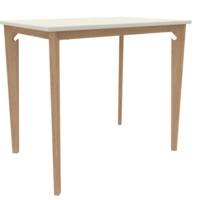 Mange debout 120x80 4 pieds Wood - chant PVC - Piètement vernis