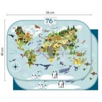 Puzzle éducatif, Planisphère - 76 Pièces