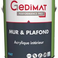Peinture acrylique mur & plafond velours blanc - Gedimat - GEDIMAT PERFORMANCE PRO