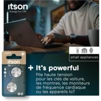 Pack 2 Piles Bouton Lithium CR2025 3V Idéale Clé de Voiture, Montre