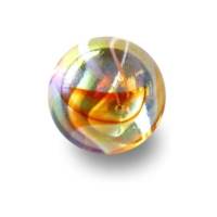 Sachet de 20 billes en verre 16 mm et 1 calot 25 mm FLAMAND ROSE