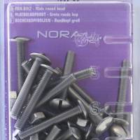Boulon poêlier tête ronde empreinte fendue matière inox A2 6 x 40 mm - Gedimat - NORAIL