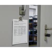 Lot de 2 Pince-lettres 40 mm avec aimant Nickel