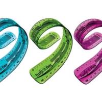 Règle plate Twist'n Flex Incassable Flexible 20 cm Coloris Aléatoire