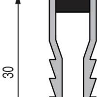 Joint de fractionnement encastré pvc gris 9x30mm - Gedimat - DINAC