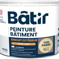 Enduit extérieur crépi blanc - Gedimat - BATIR