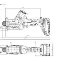 Scie sabre sans fil 18V - Gedimat - METABO